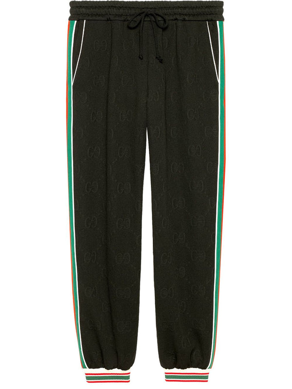 Jumbo GG cotton jersey sweatpants in black - Gucci | Mytheresa